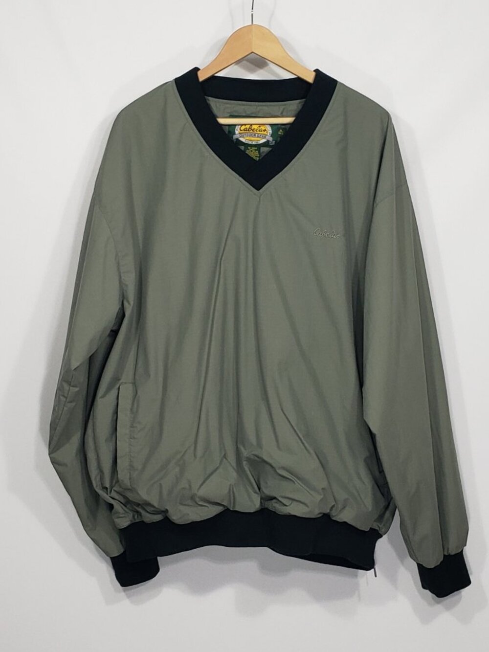 Cabela's  Rip Stop  V-neck Pullover Jacket windbreaker  Men's XL Tall excellent